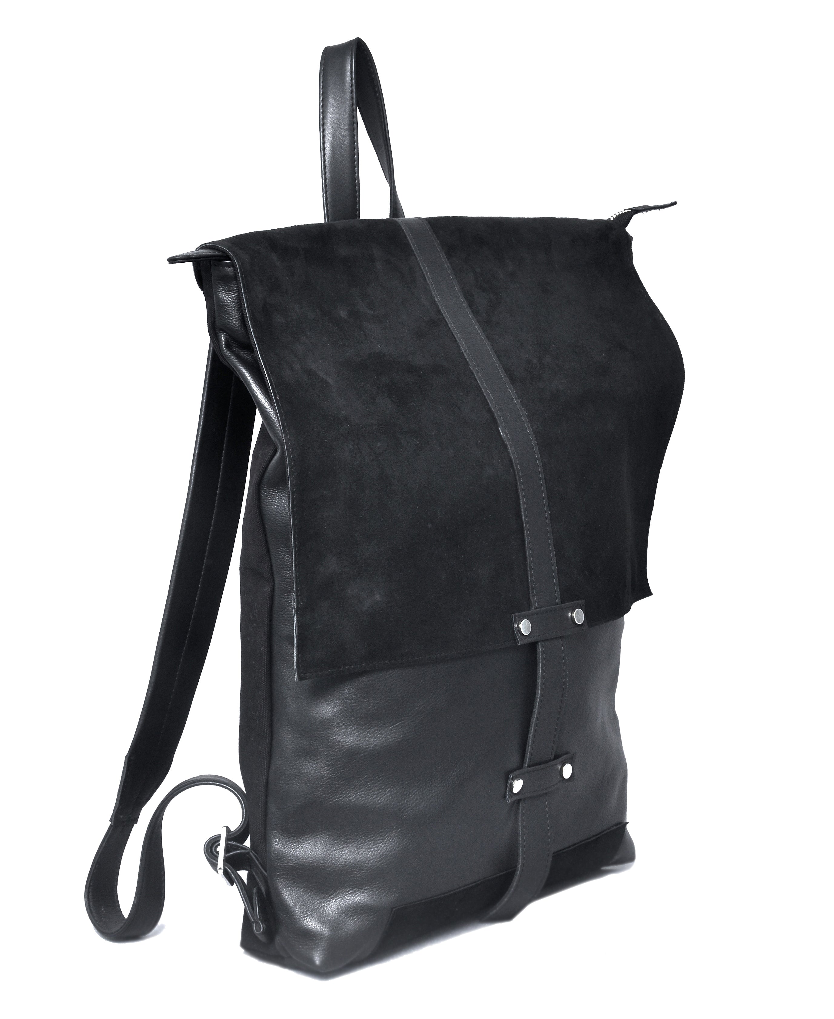 Infinite Whirling Suede Backpack